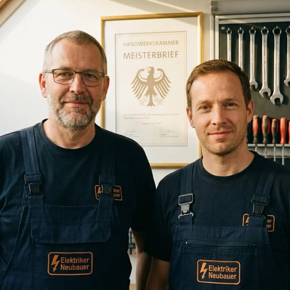 Meisterbrief Elektrotechnik – eingetragener Meisterbetrieb, Handwerkskammer Berlin (Reg.-Nr. B-26-08743)